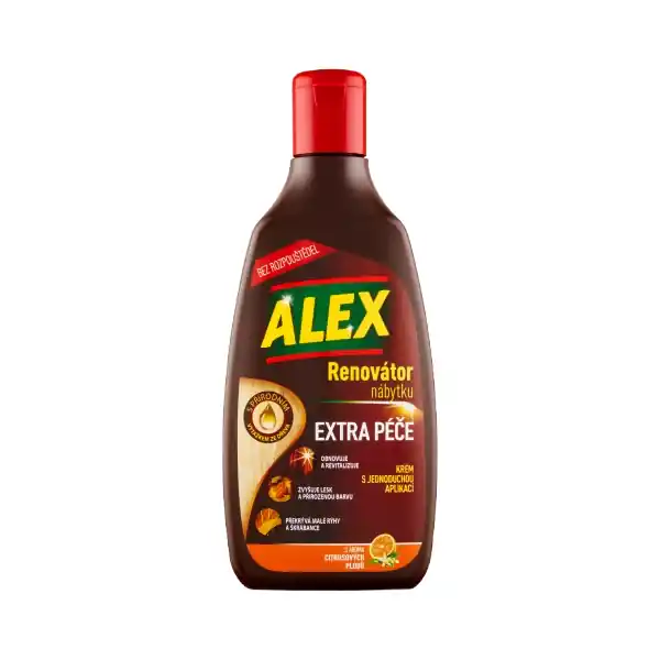 ALEX renovace nábytku extra péče, krém 250ml Citrusové plody Akční Cena