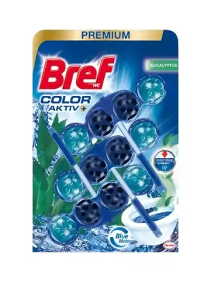 Bref WC PREMIUM Color aktiv 3x50g Eucalyptus závěs Autentický
