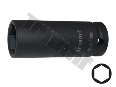 Akční Cena Hlavice kovaná 6 - hranná 1/2" vstup, prodloužená - 21 mm
