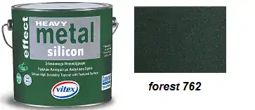 Vitex Heavy Metal Silicon Effect - strukturální kovářská barva 762 Forest 2,25L Časově Omezené
