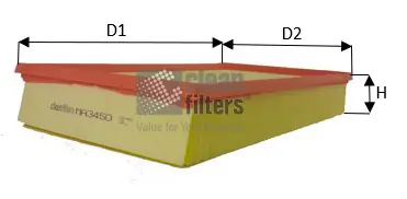 Dokud Zásoby Vydrží Vzduchový filtr CLEAN FILTERS MA3450