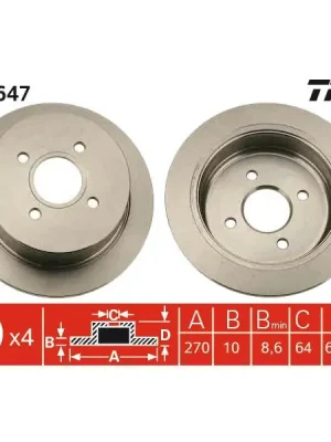 Brzdový kotouč TRW DF2647 Odeslání Ihned