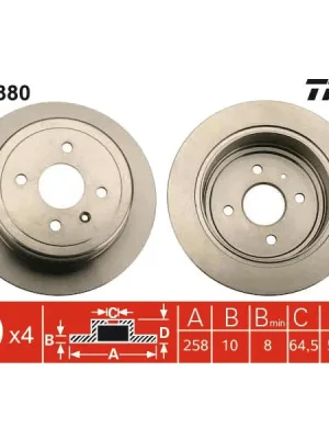 Brzdový kotouč TRW DF4880 Levný