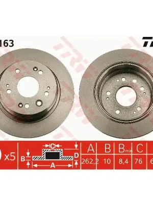 Tovární Cena Brzdový kotouč TRW DF7163