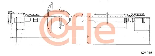 Akce Hřídel tachometru COFLE S24016