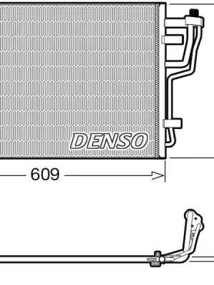 Tovární Cena Kondenzátor, klimatizace DENSO DCN41013