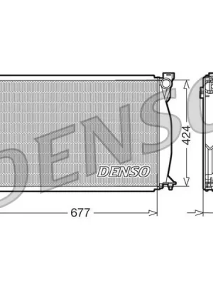 Chladič, chlazení motoru DENSO DRM02038 Výprodej