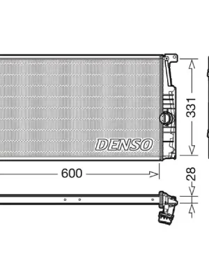 Chladič, chlazení motoru DENSO DRM05014 Akční Cena