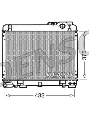 Chladič, chlazení motoru DENSO DRM05035 Dokud Zásoby Vydrží