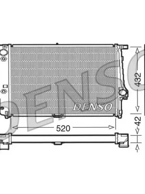 Chladič, chlazení motoru DENSO DRM05065 Akce