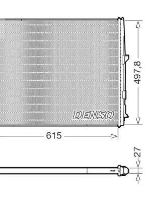 Chladič, chlazení motoru DENSO DRM05123 Jen Po Omezenou Doba