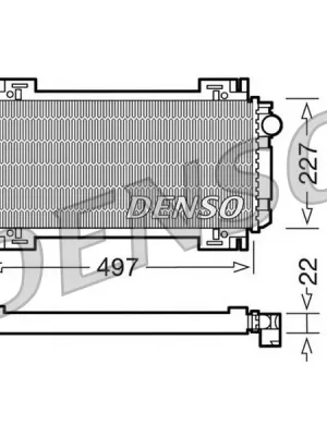 Chladič, chlazení motoru DENSO DRM10032 Pouze Dnes