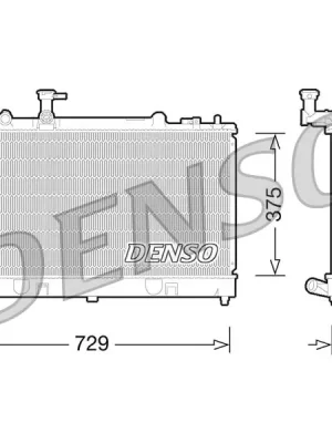 Chladič, chlazení motoru DENSO DRM44028 Koupit Online
