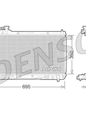 Chladič, chlazení motoru DENSO DRM50061 Časově Omezené