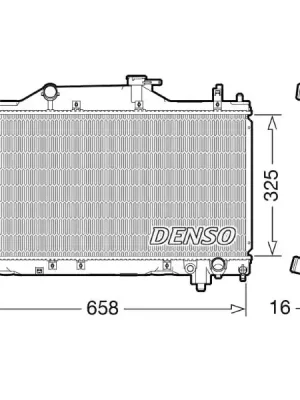 Chladič, chlazení motoru DENSO DRM50131 Levný