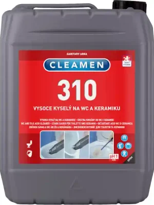 Bezpečná Platba CLEAMEN 310 gelový kyselý čistič WC a keramiky 5l