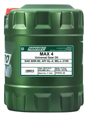 Vrácení Zdarma Olej Fanfaro 80W-90 Max 4 20L
