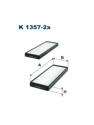 Filtr, vzduch v interiéru FILTRON K 1357-2x Rychlé Dodání