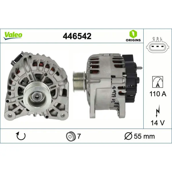 generátor VALEO 446542 Rychlé Dodání
