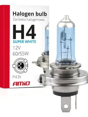 Halogenová žárovka H4 12V 60/55W UV filter (E8) Super White Jen Po Omezenou Doba