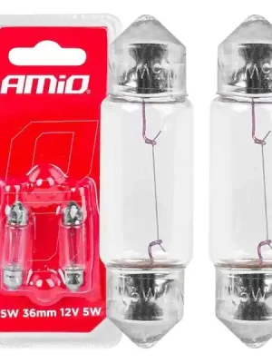 Halogenové žárovky C5W Festoon SV 8,5-8 36mm 12V 2ks blister Rychlé Dodání