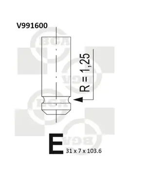 Výfukový ventil BGA V991600 Značkový
