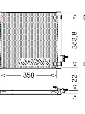 Cenově Výhodný Kondenzátor, klimatizace DENSO DCN99081