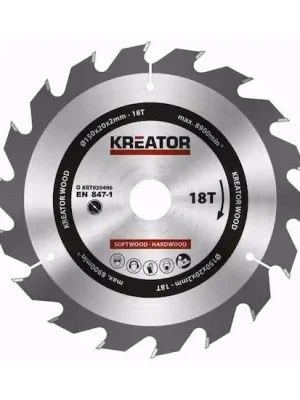 KRT020406 - Pilový kotouč na dřevo 150mm, 18T KREATOR Nejlepší Cena