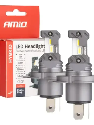 Tovární Cena LED žárovky hlavního svícení Hybrid série H4 H19 6000K Canbus 60W AMIO-04114