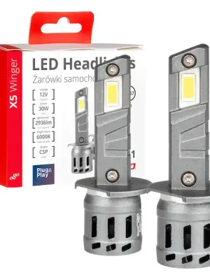 Vrácení Zdarma LED žárovky X5-series WINGER H1 6000K max 30W AMIO-03943