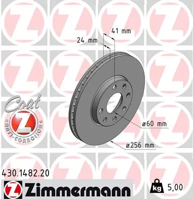 Akční Cena Brzdový kotouč ZIMMERMANN 430148220
