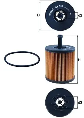 Olejový filtr KNECHT OX556D Objednat Nyní