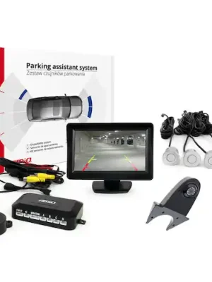 Horká Nabídka Parkovací asistent TFT01 4,3" s kamerou HD-502-IR 4 senzory stříbrné