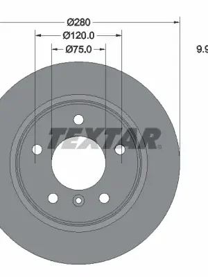 Oblíbený Brzdový kotouč TEXTAR 92055703