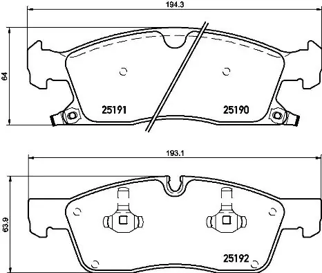 Víkendová Akce Sada brzdových destiček, kotoučová brzda BREMBO P37015