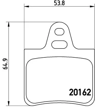 Novinka Sada brzdových destiček, kotoučová brzda BREMBO P61037