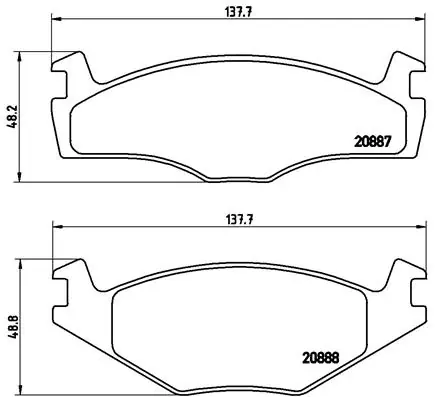 Sada brzdových destiček, kotoučová brzda BREMBO P85024 Expresní Doručení