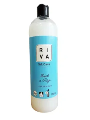 RIVA tekuté mýdlo 1kg soft creme Ibišek a Růže Akce