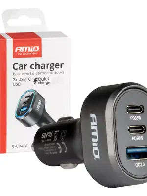 Speciální Cena Rychlonabíječka do auta 3.0 PD65W PD20W AMiO-04177