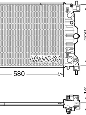 Značkový Chladič, chlazení motoru DENSO DRM20117