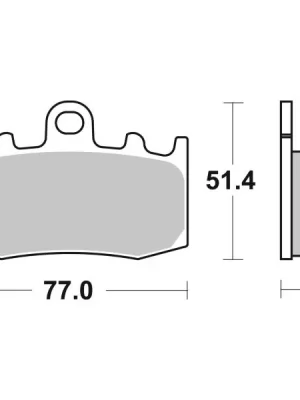 Sada brzdových destiček, kotoučová brzda BREMBO 07BB26SA Hit Sezóny