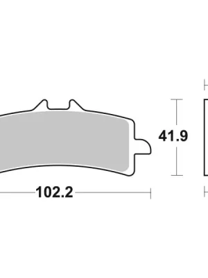 Sada brzdových destiček, kotoučová brzda BREMBO 07BB37SA Nejprodávanější