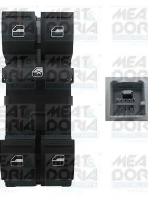 Spínač, zvedací zařízení oken MEAT & DORIA 26134 Sleva