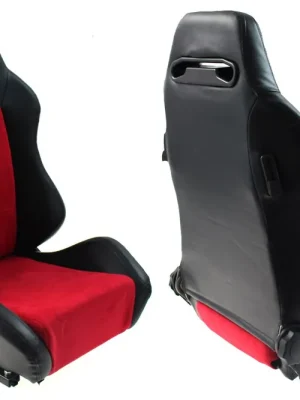 Cenový Hit Sportovní sedačka R-LOOK z PVC ČERNÁ / ČERVENÁ