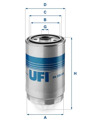 Zlevněný Palivový filtr UFI 2439400