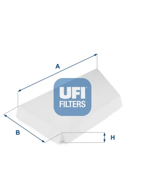 Akční Nabídka Filtr, vzduch v interiéru UFI 5304400