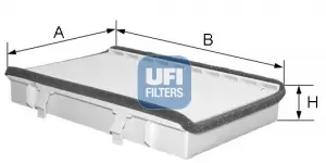 Akční Nabídka Filtr, vzduch v interiéru UFI 5304900