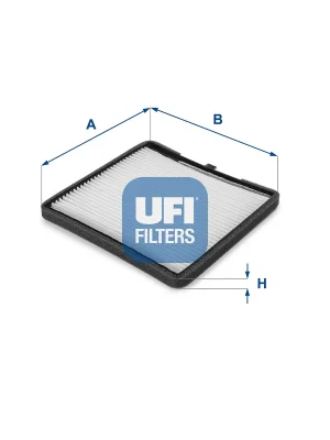 Autentický Filtr, vzduch v interiéru UFI 5311600