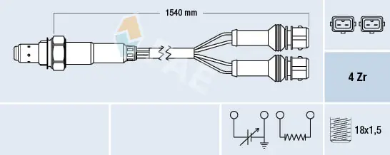 Lambda sonda FAE 77127 Originální