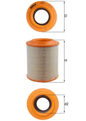 Vzduchový filtr MAHLE ORIGINAL LX1275 Cenový Hit